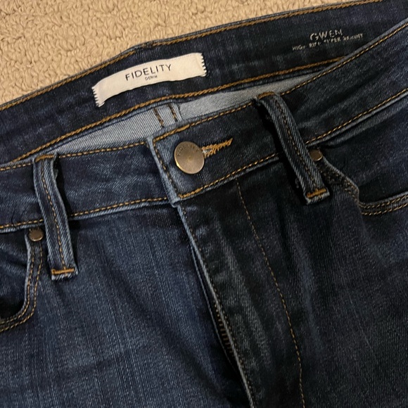 Fidelity Denim Jeans Gwen High Rise Skinny Size 29 - Picture 5 of 9